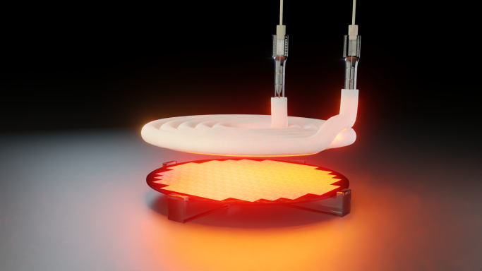 Spiralstrahler mit Quarzreflektor der Excelitas Noblelight GmbH