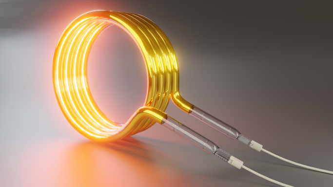 Spiralstrahler mit Goldreflektor